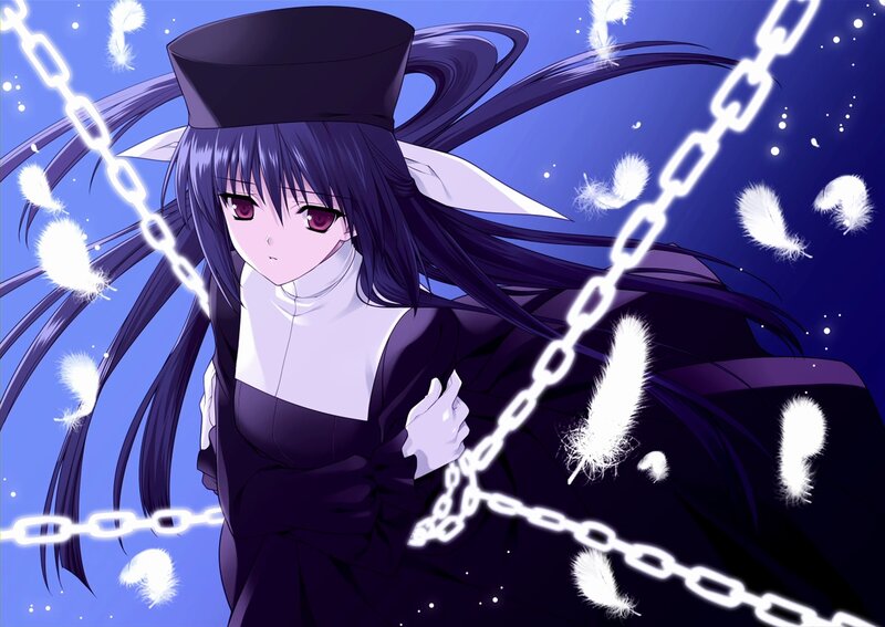 anime nun with chains