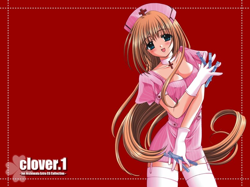 Anime nurse character illustration