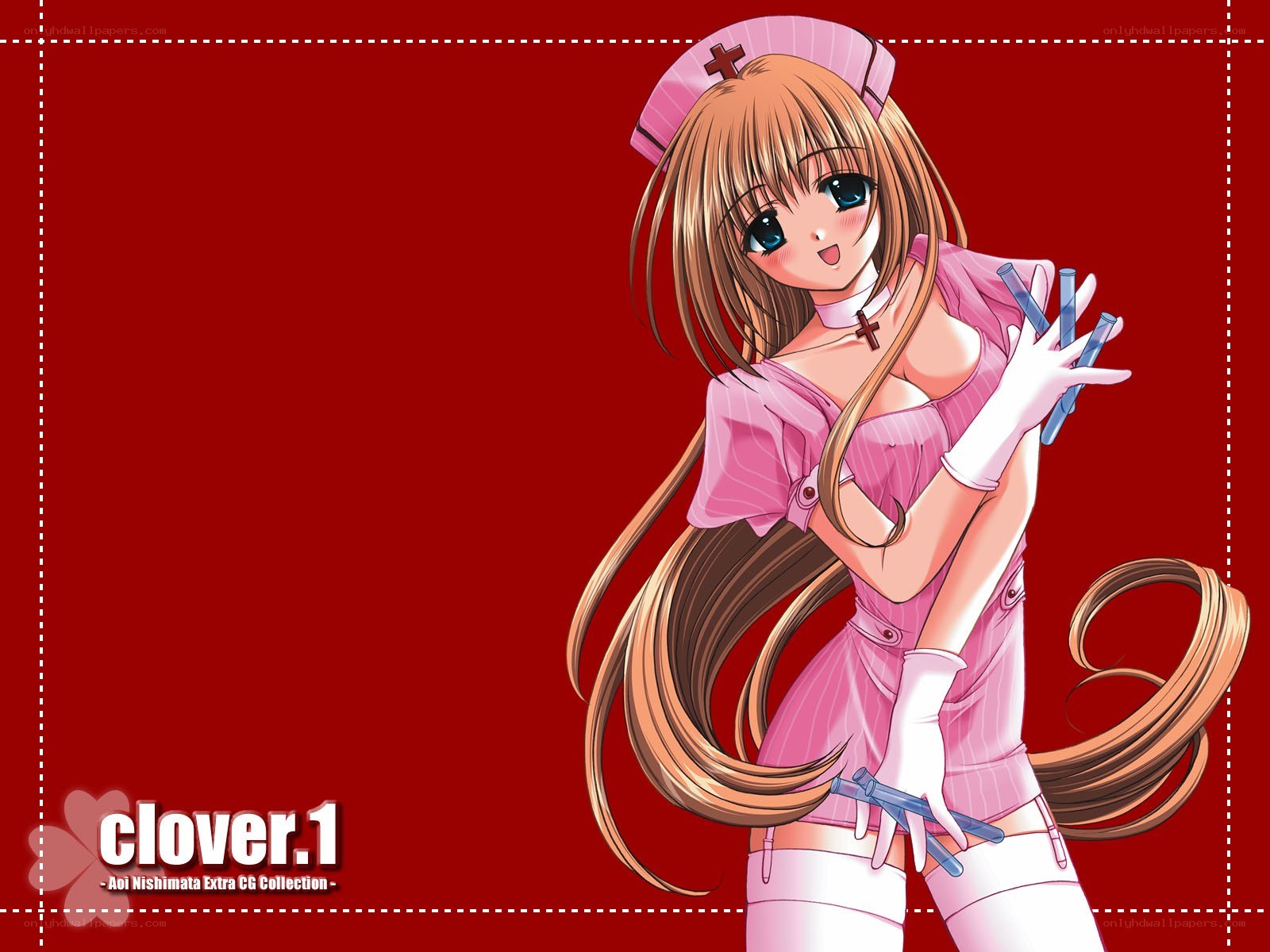 Anime nurse character illustration