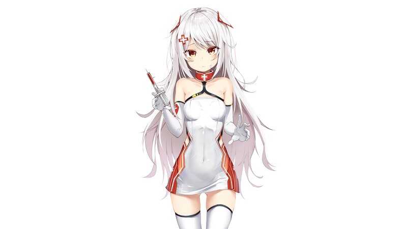 Anime Nurse Character — White, Neutral