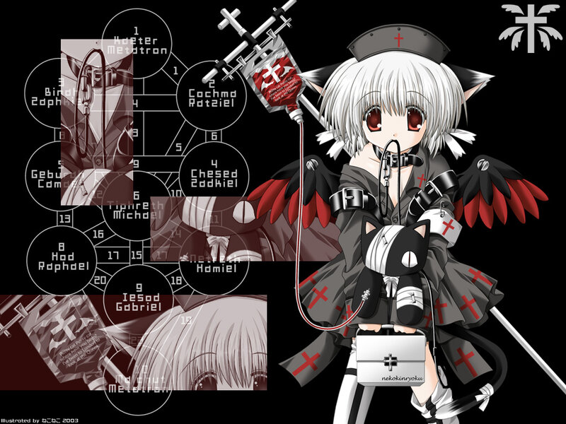 anime nurse with blood bag