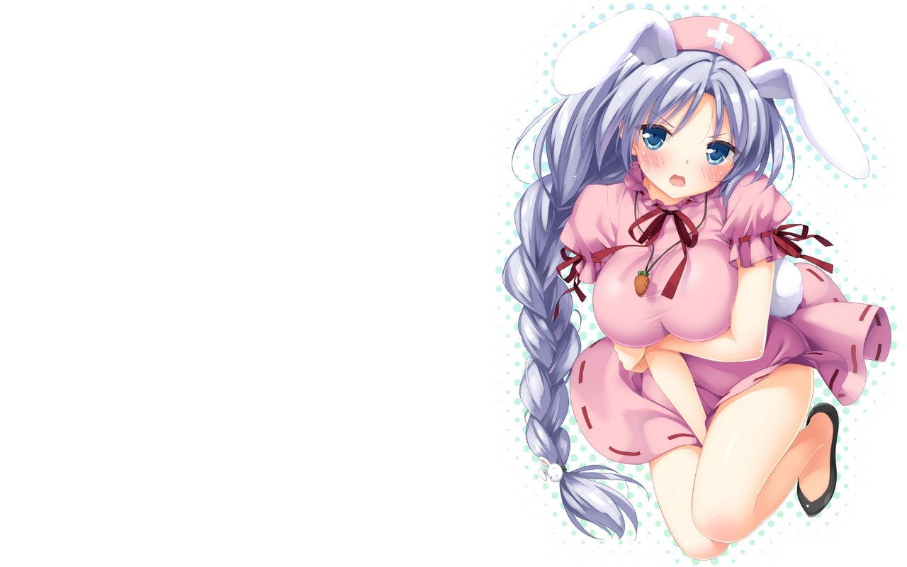 anime nurse with bunny ears