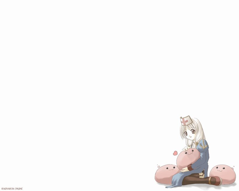 Anime Nurse with Creatures