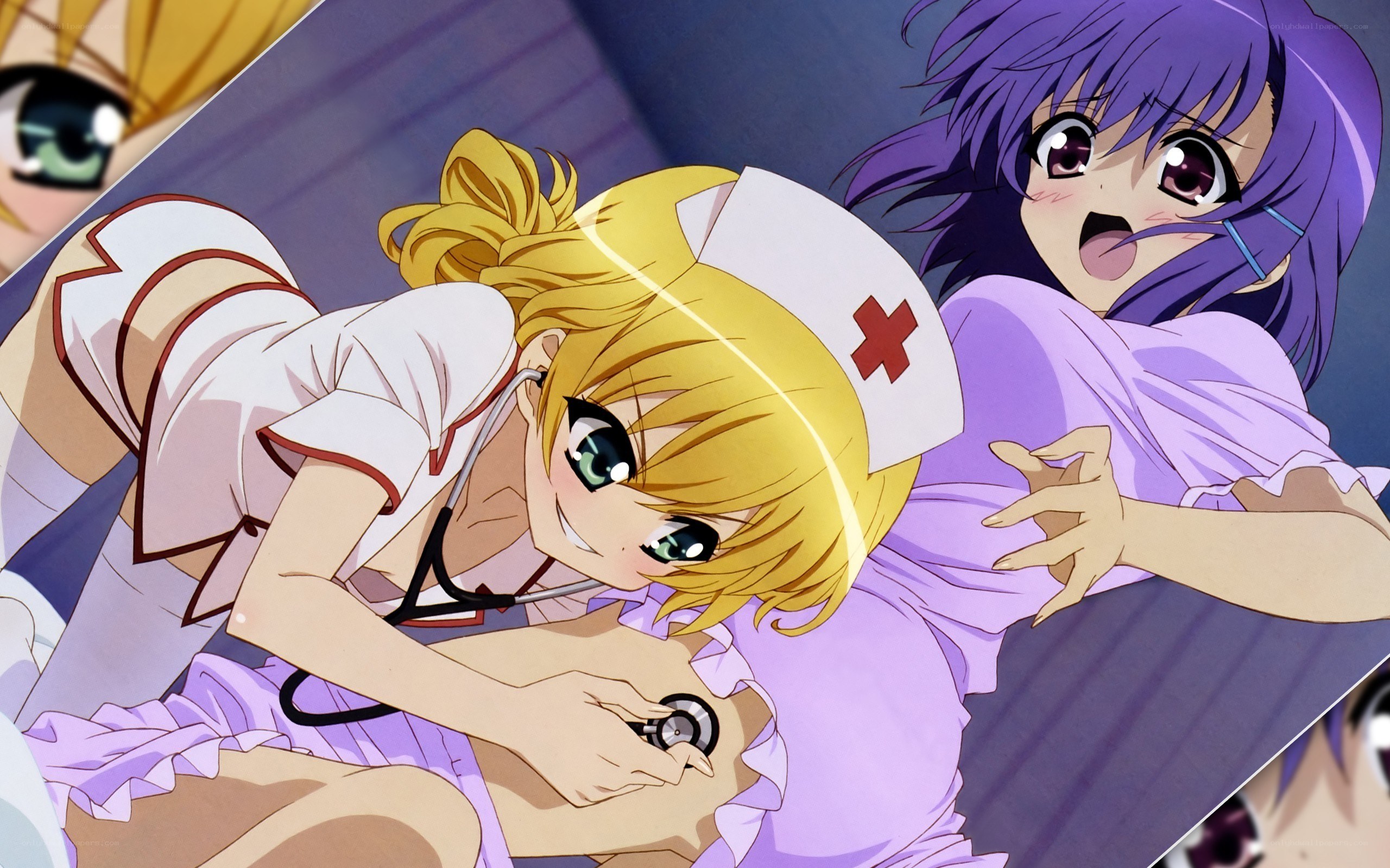 anime nurse with stethoscope