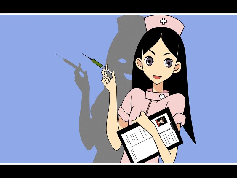 anime nurse with syringe