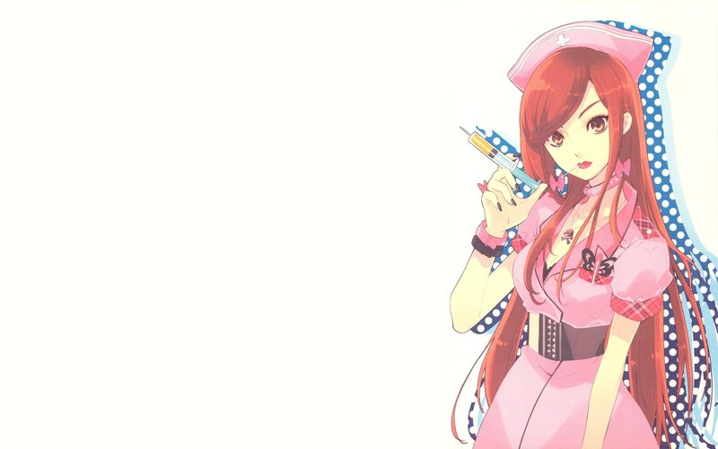 anime nurse with syringe