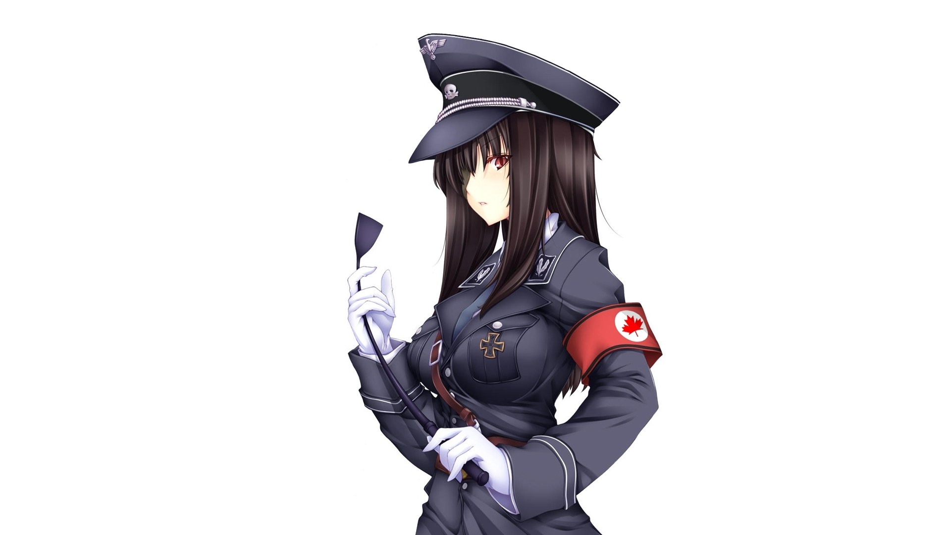 anime officer with whip