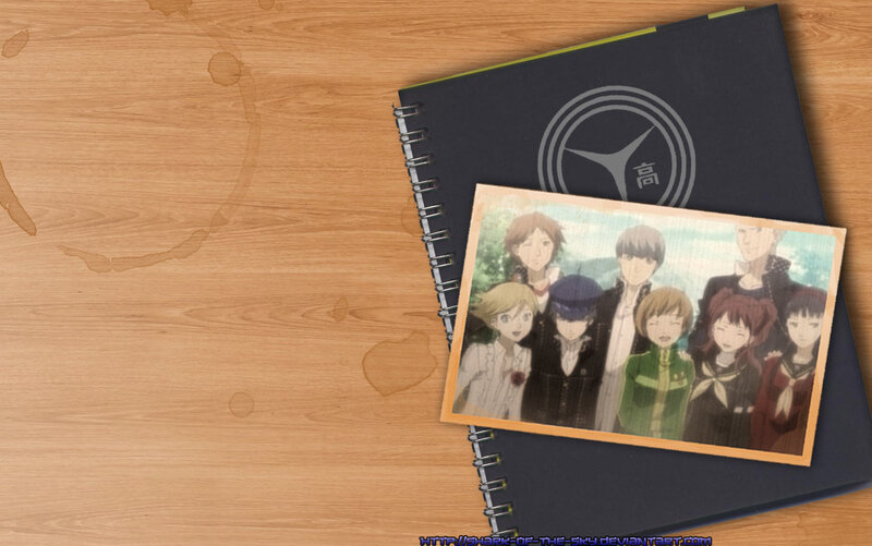 anime photo on notebook