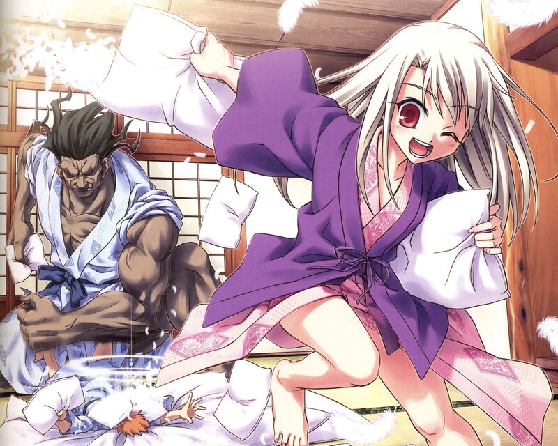 Anime pillow fight scene