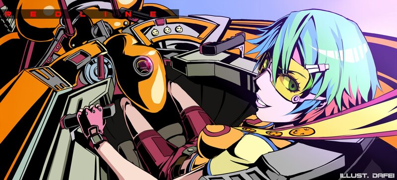 anime pilot in cockpit