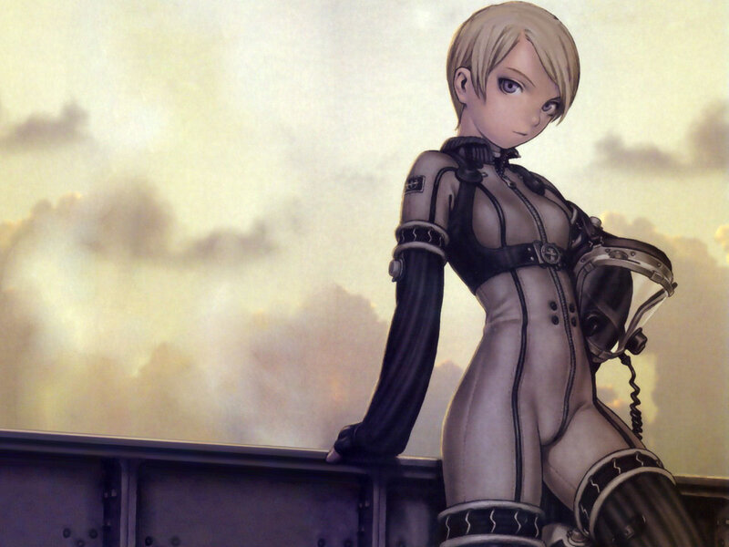 anime pilot in futuristic suit