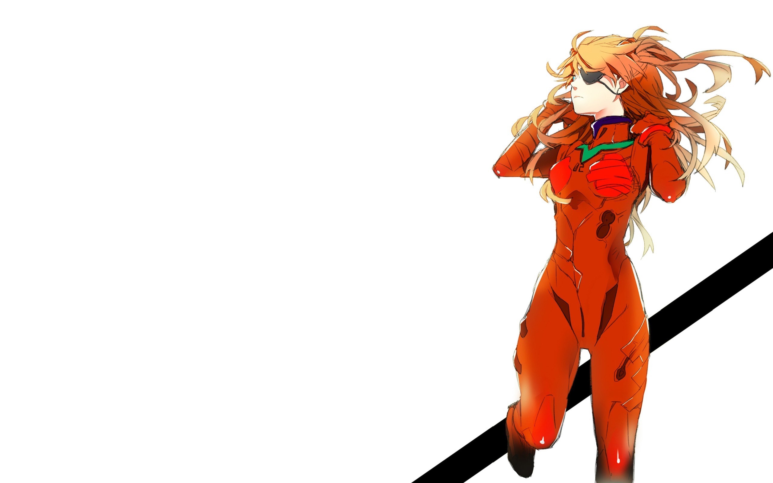 anime pilot in orange suit