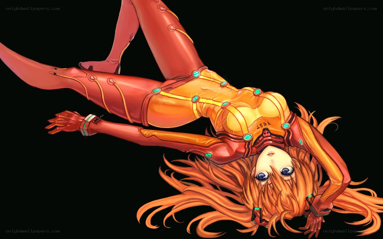 anime pilot in orange suit