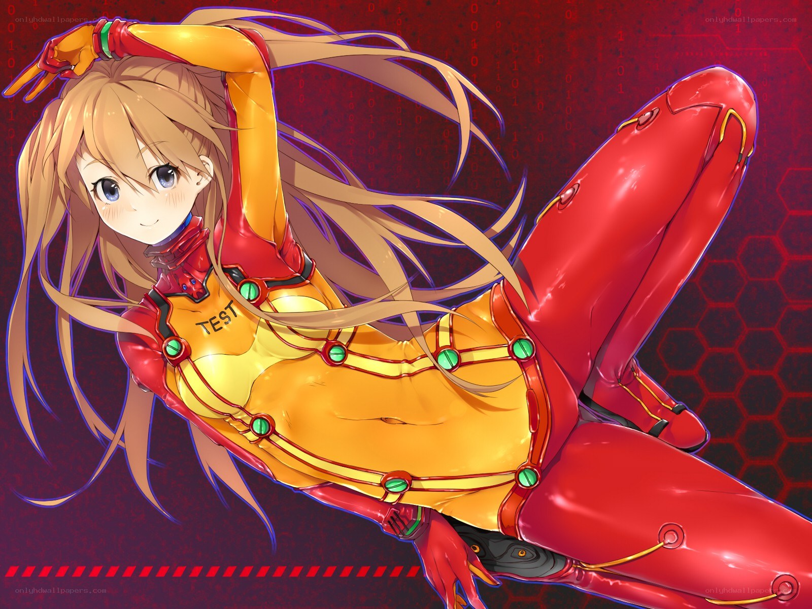anime pilot in red suit
