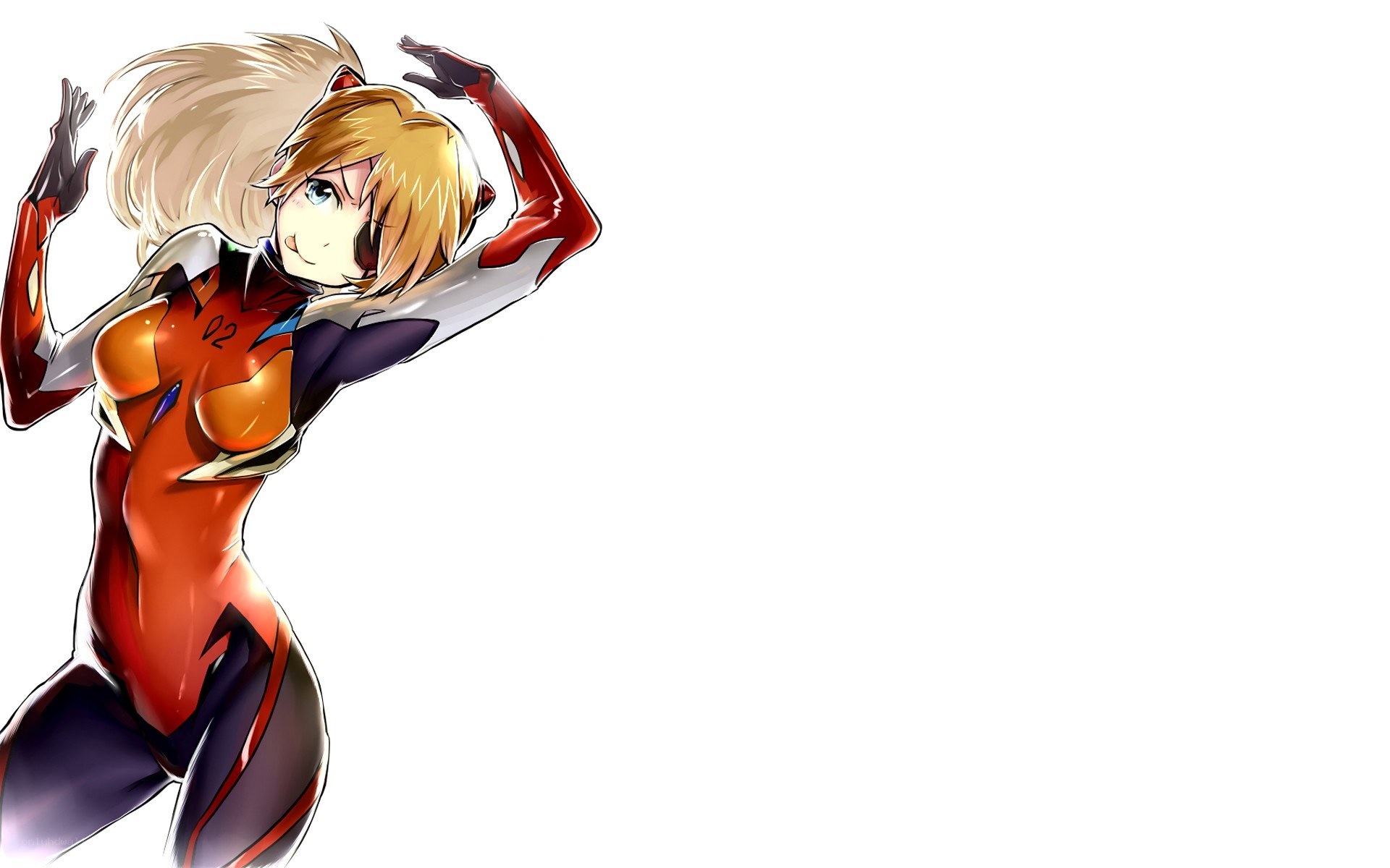 anime pilot in red suit