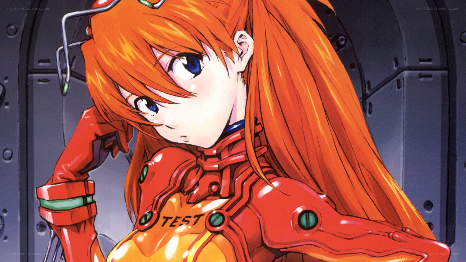 anime pilot in red suit