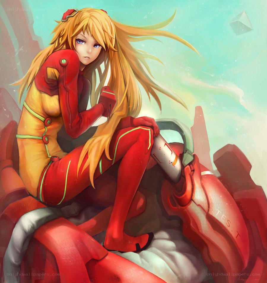 anime pilot in red suit