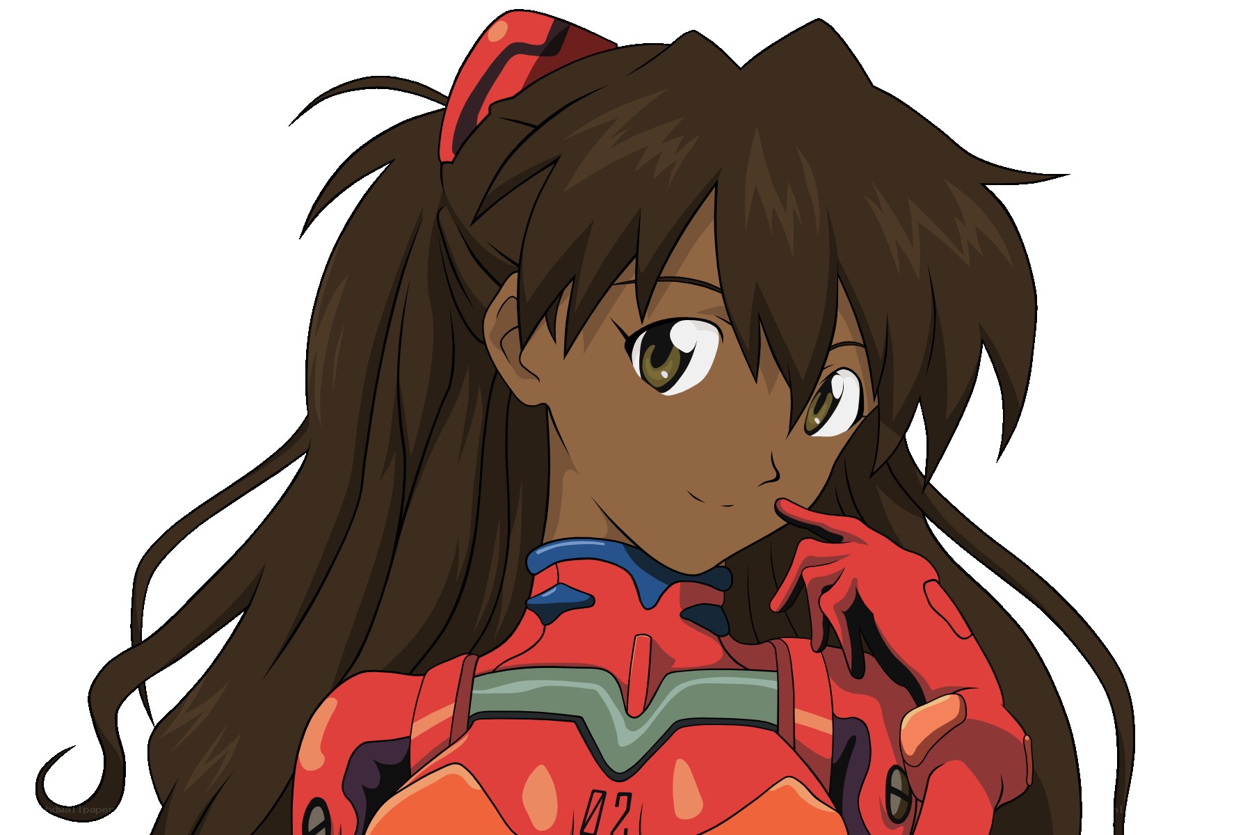 anime pilot in red suit
