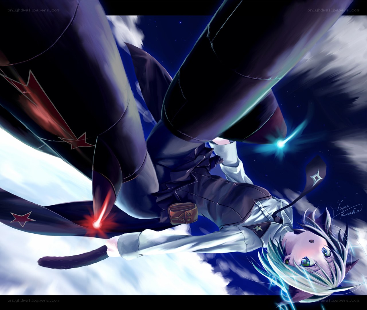 anime pilot in space battle