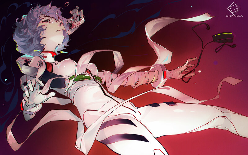 Anime Pilot in White Suit — Dramatic, Digital Art