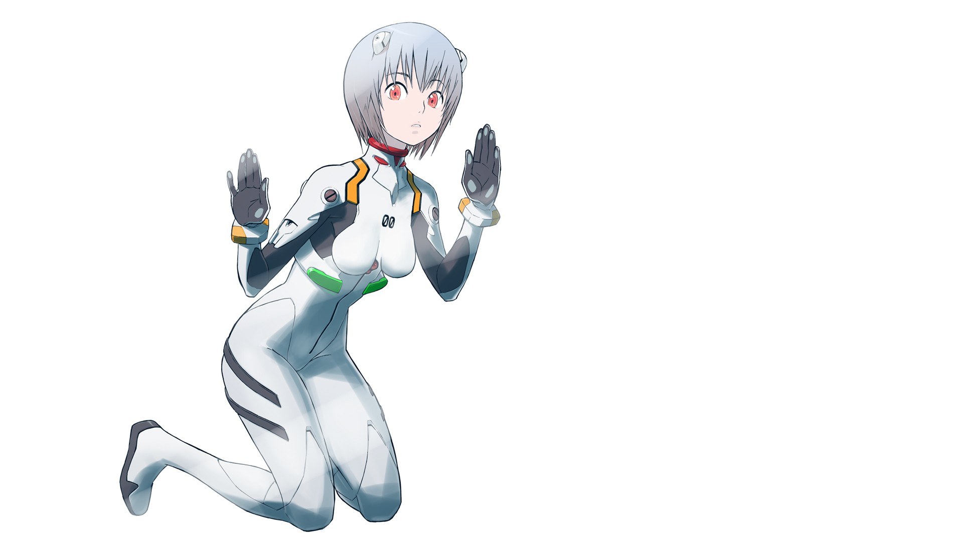 anime pilot in white suit
