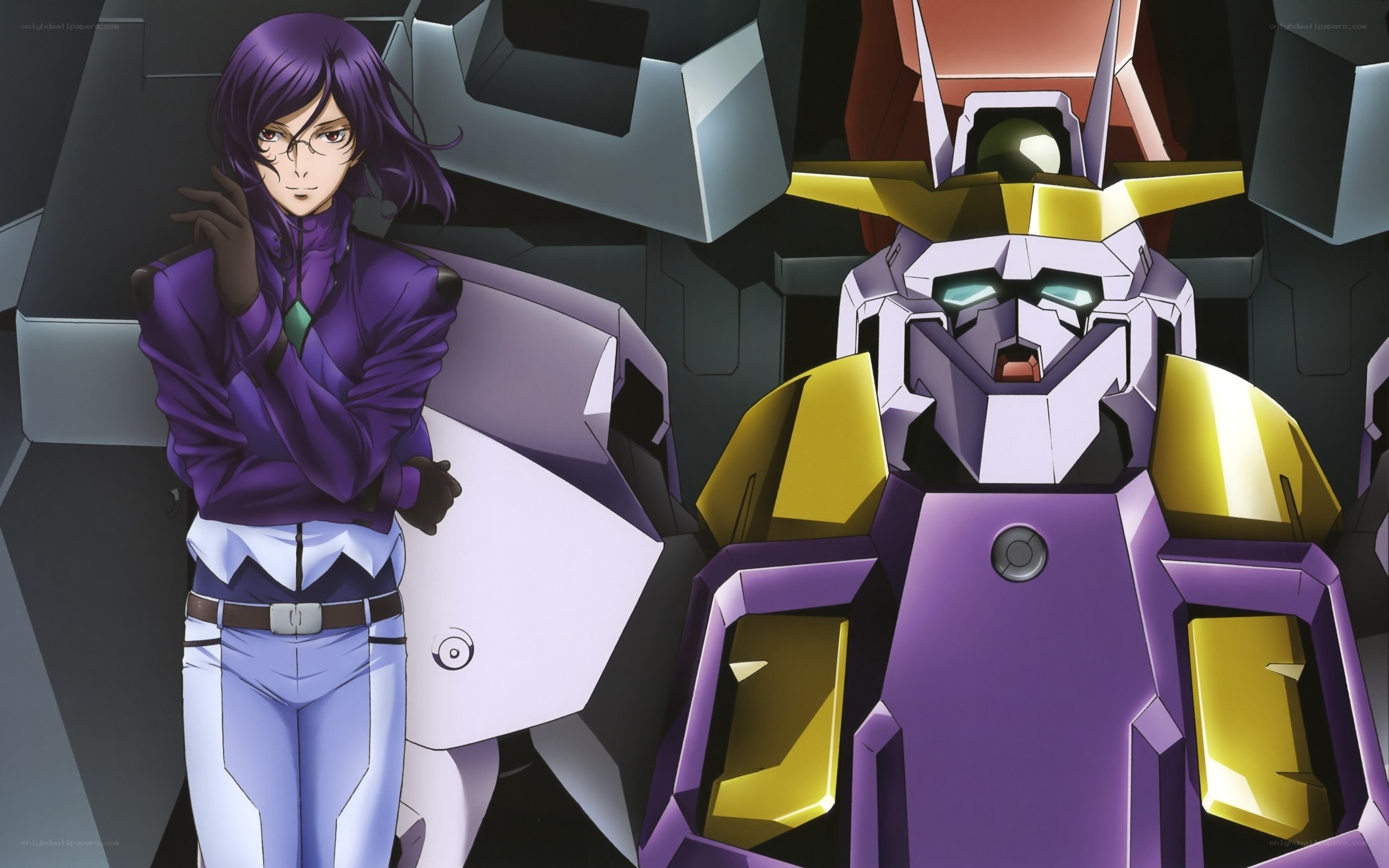 anime pilot with mecha