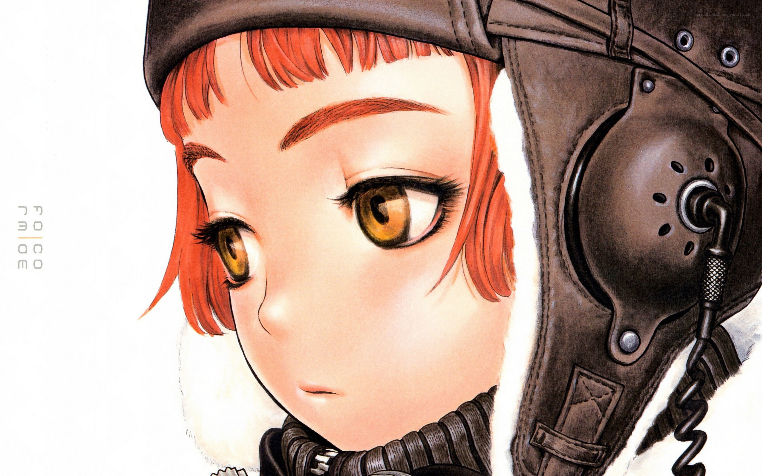 anime pilot with red hair