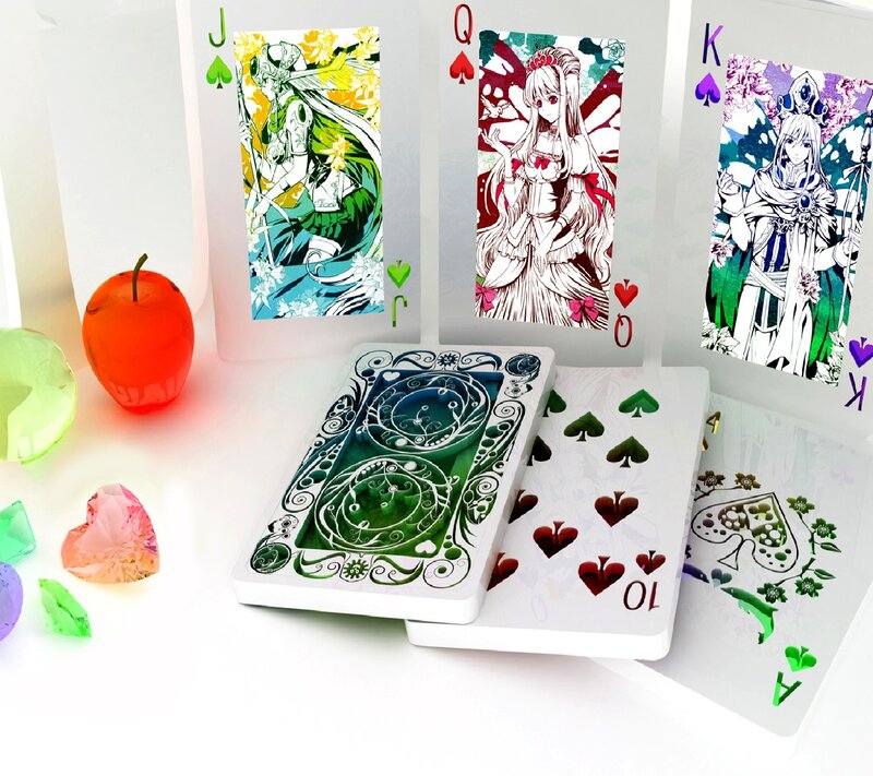 Anime Playing Cards — White