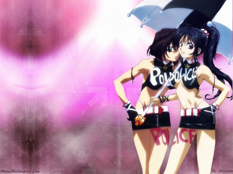 anime police girls wallpaper