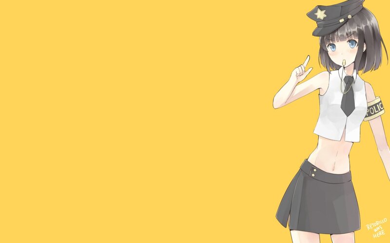 anime police officer character