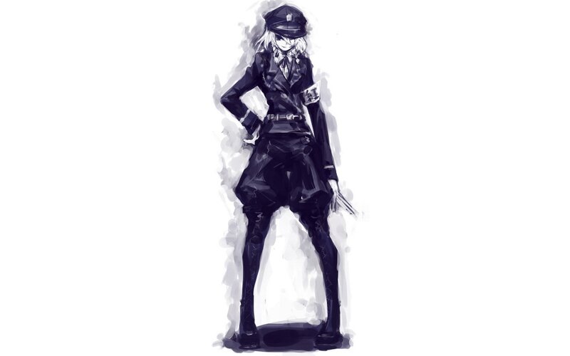 anime police officer character