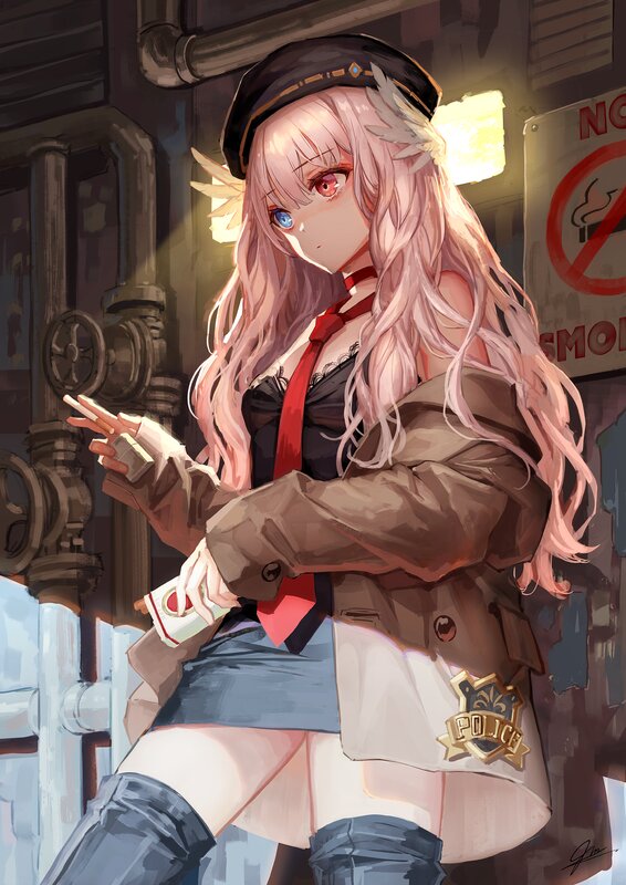 Anime Police Officer — Pink, Dramatic