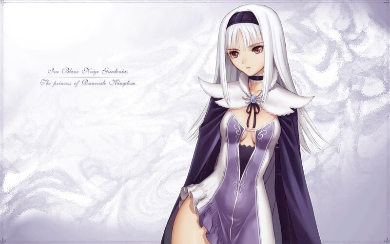 Anime Princess Character — White, Serene