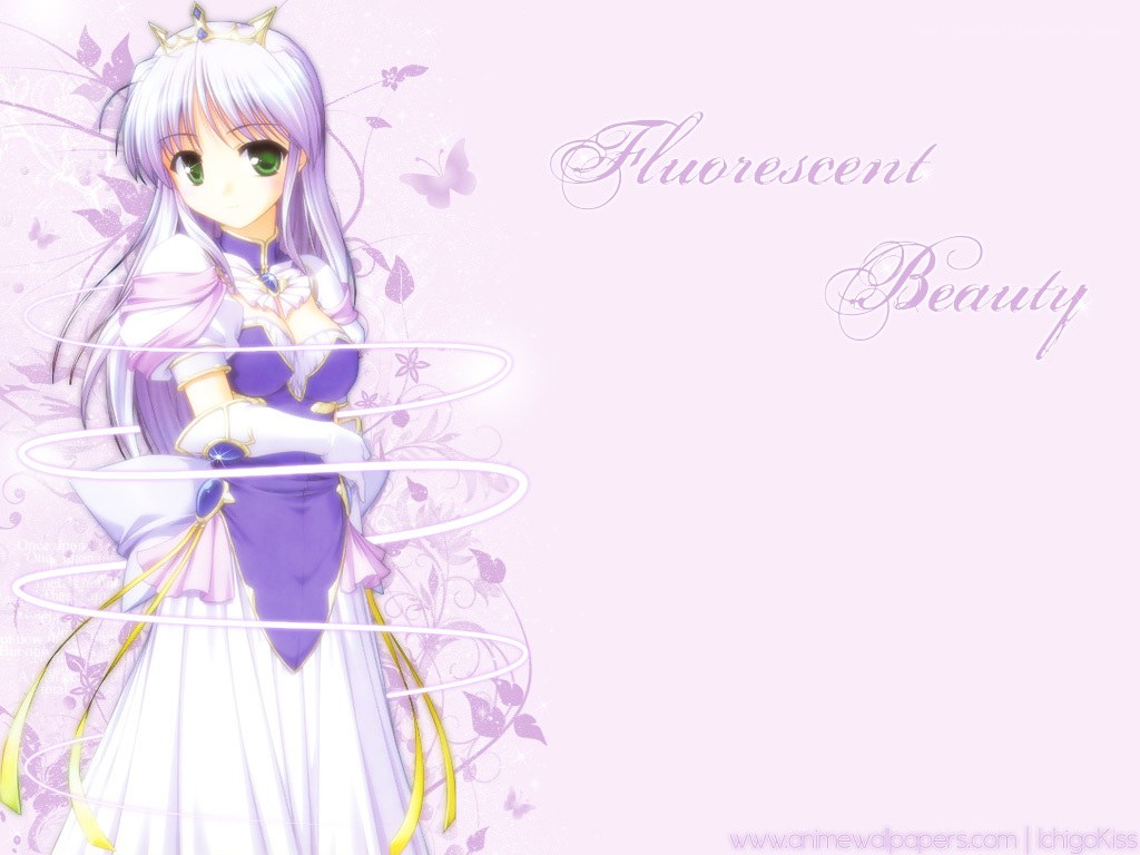Anime princess with glowing magic