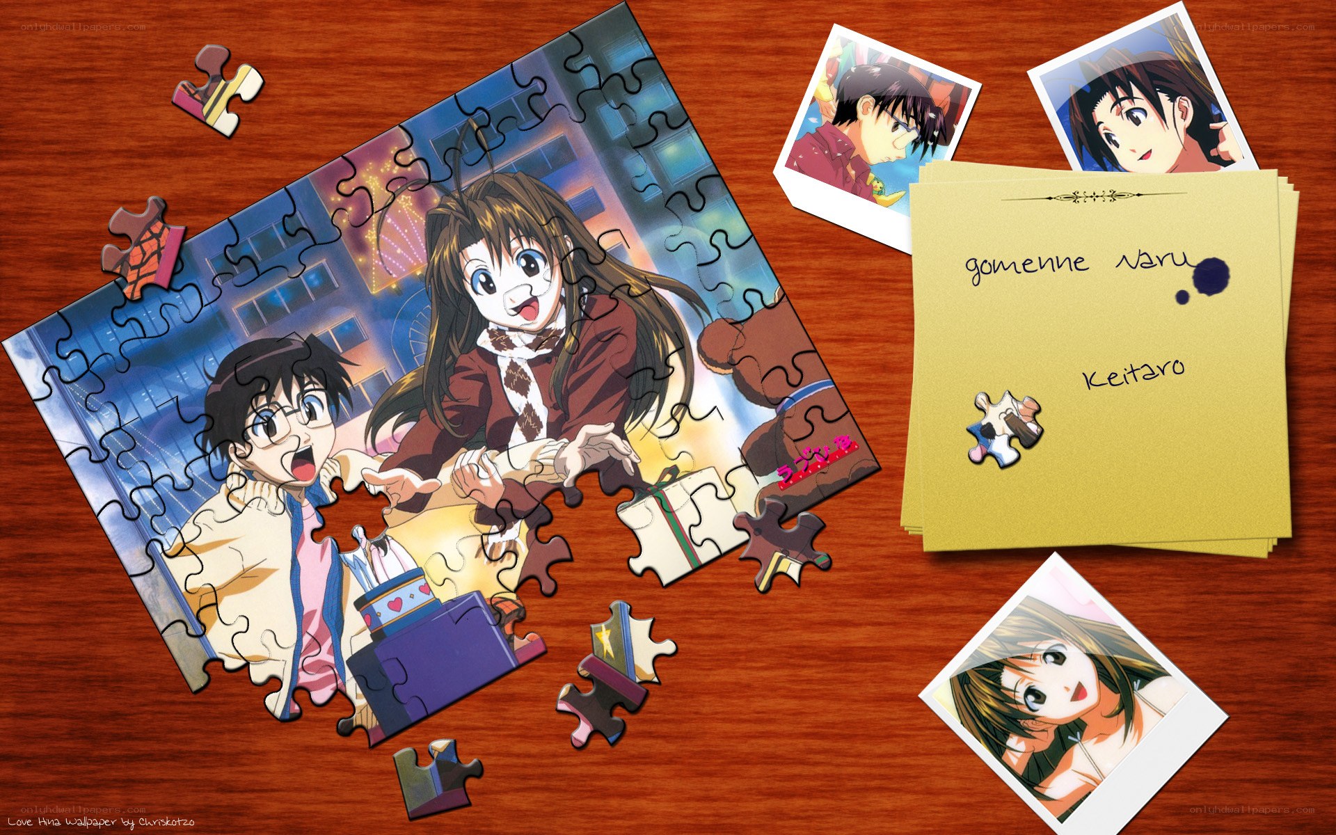 Anime puzzle with photos