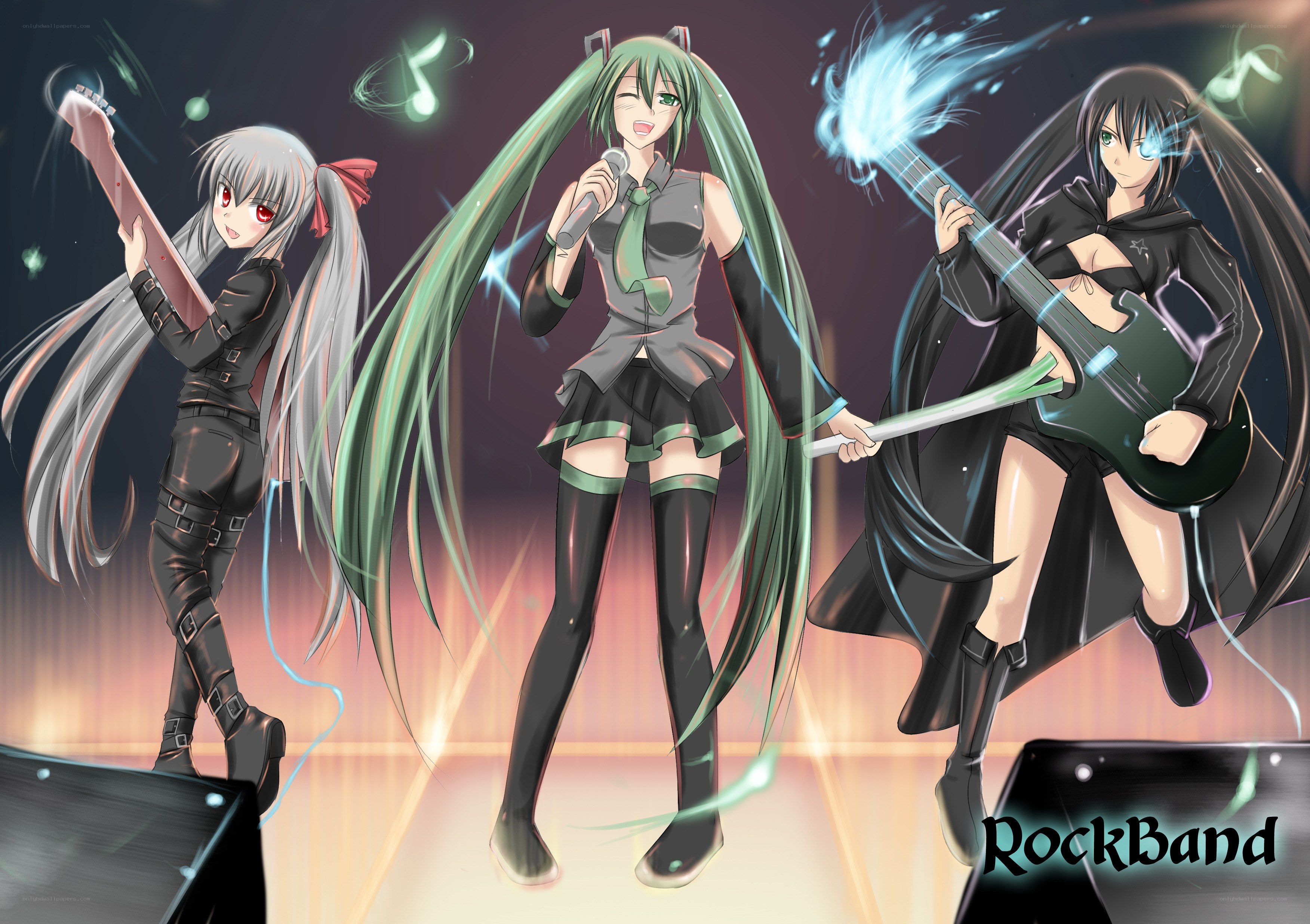 Anime rock band performance