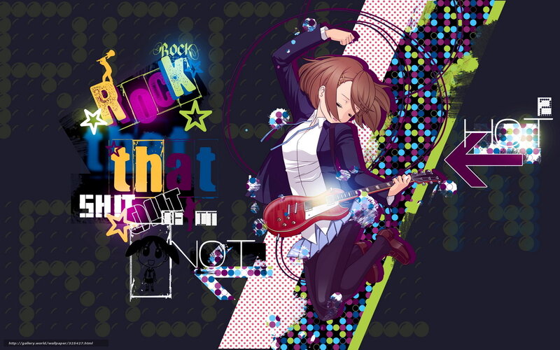 anime rock guitarist wallpaper