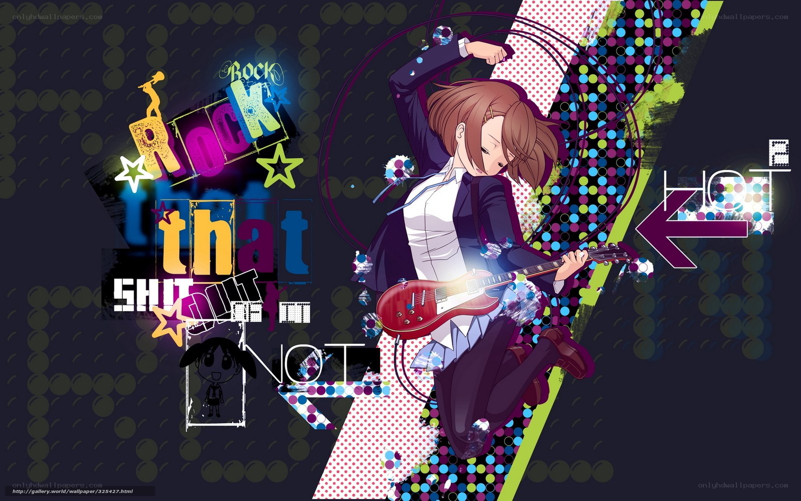 anime rock guitarist wallpaper
