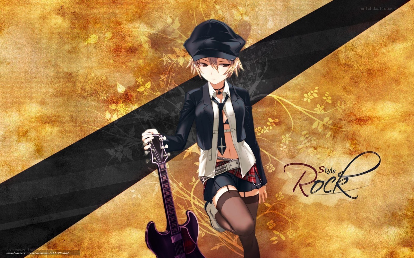 anime rock musician wallpaper