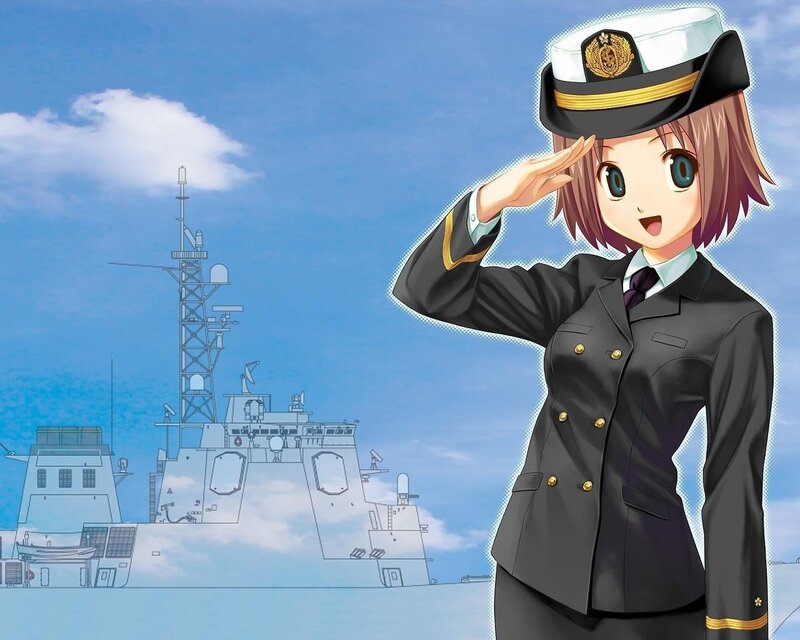 anime sailor saluting