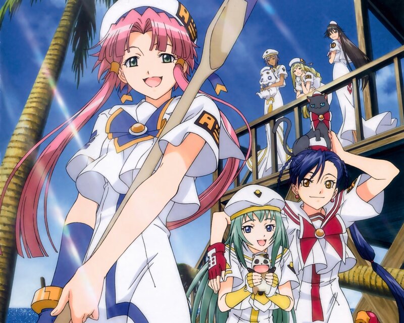 anime sailors on a ship