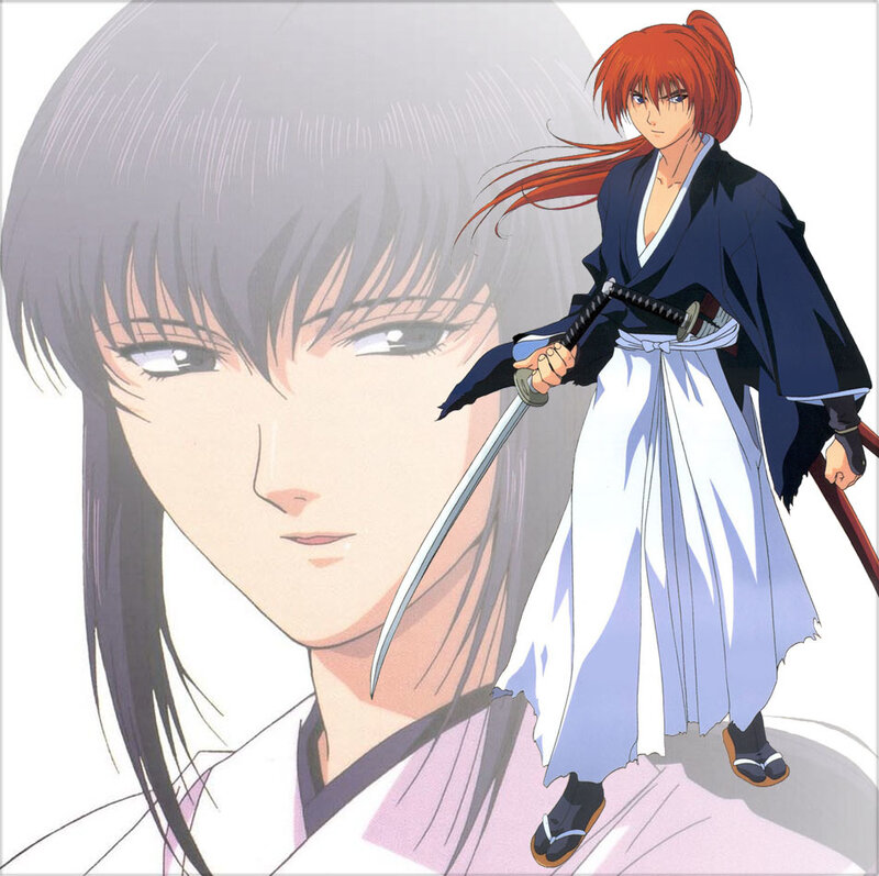Anime samurai warrior
