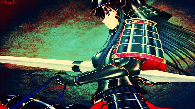 Anime Samurai Warrior — Black