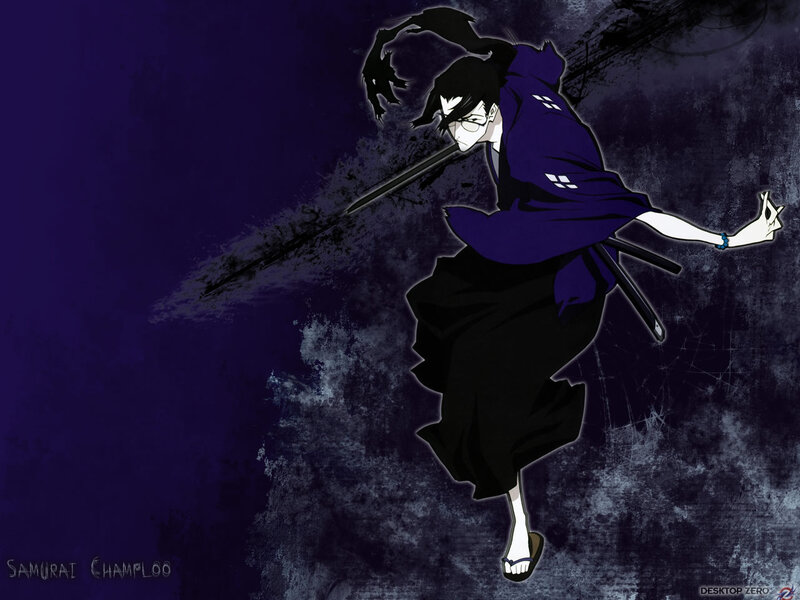 Anime Samurai Warrior — Purple