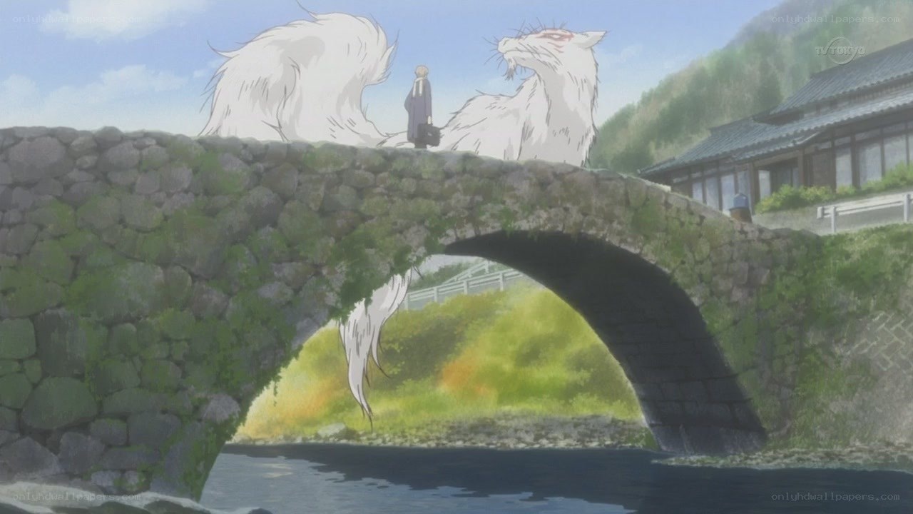 Anime scene with fox spirit