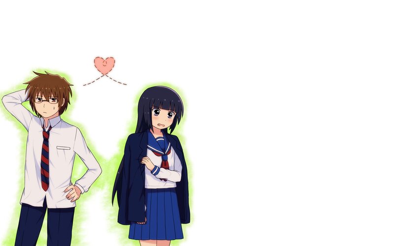 anime school couple scene
