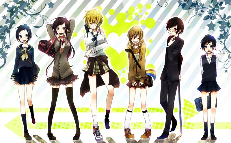 anime school friends group