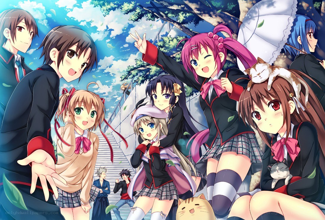 anime school friends group