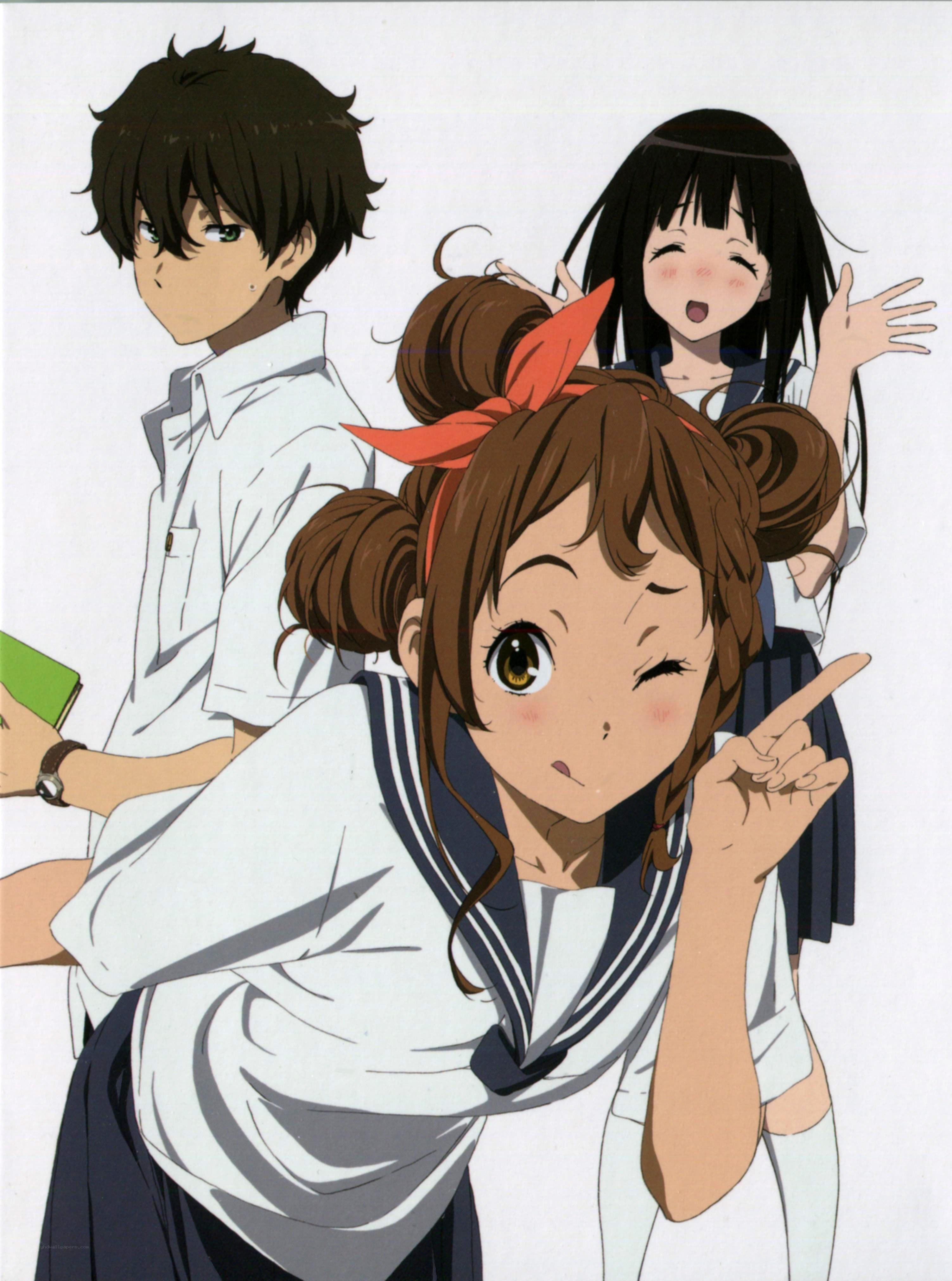 Anime school friends group