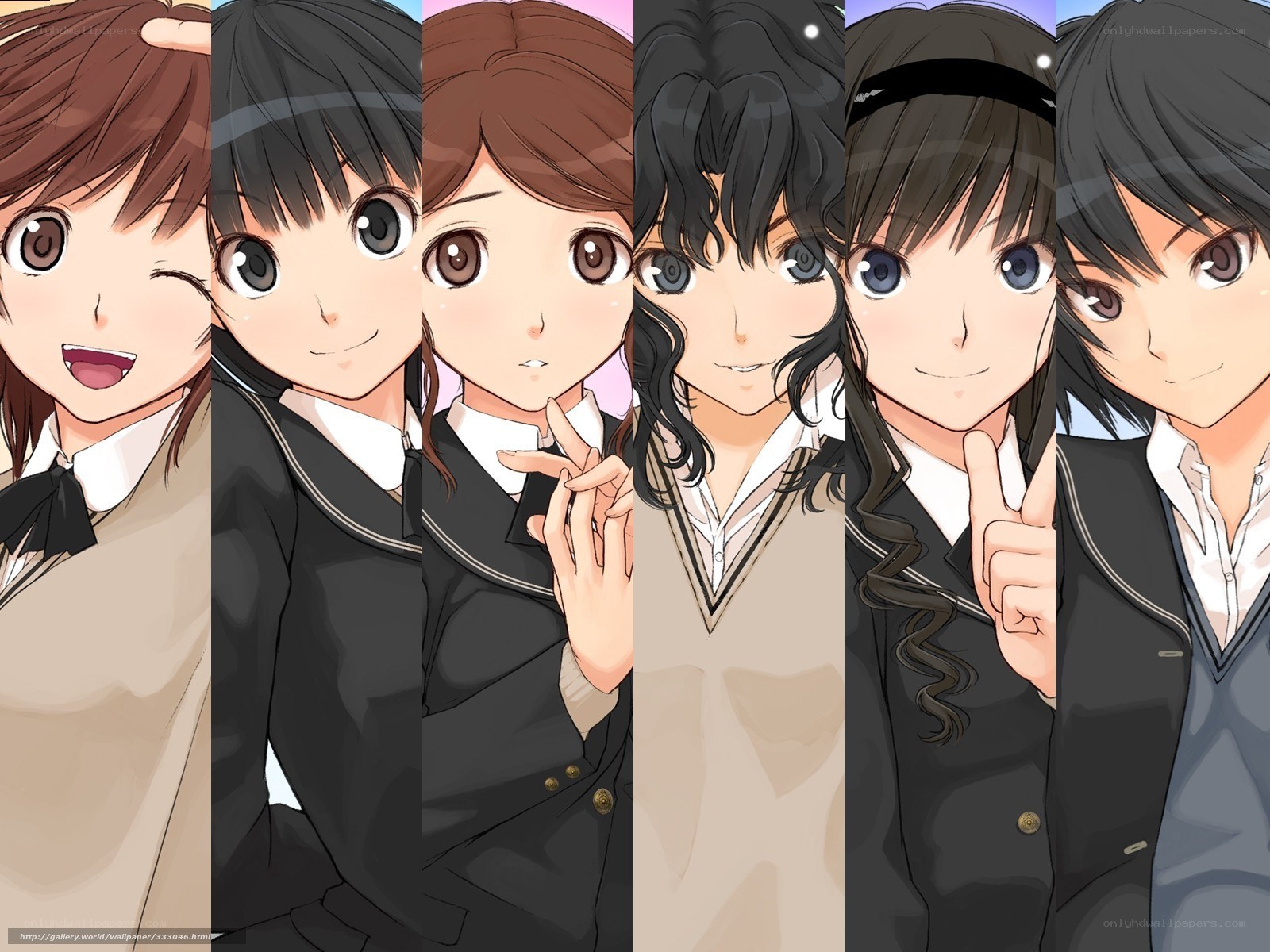 anime school girls collage